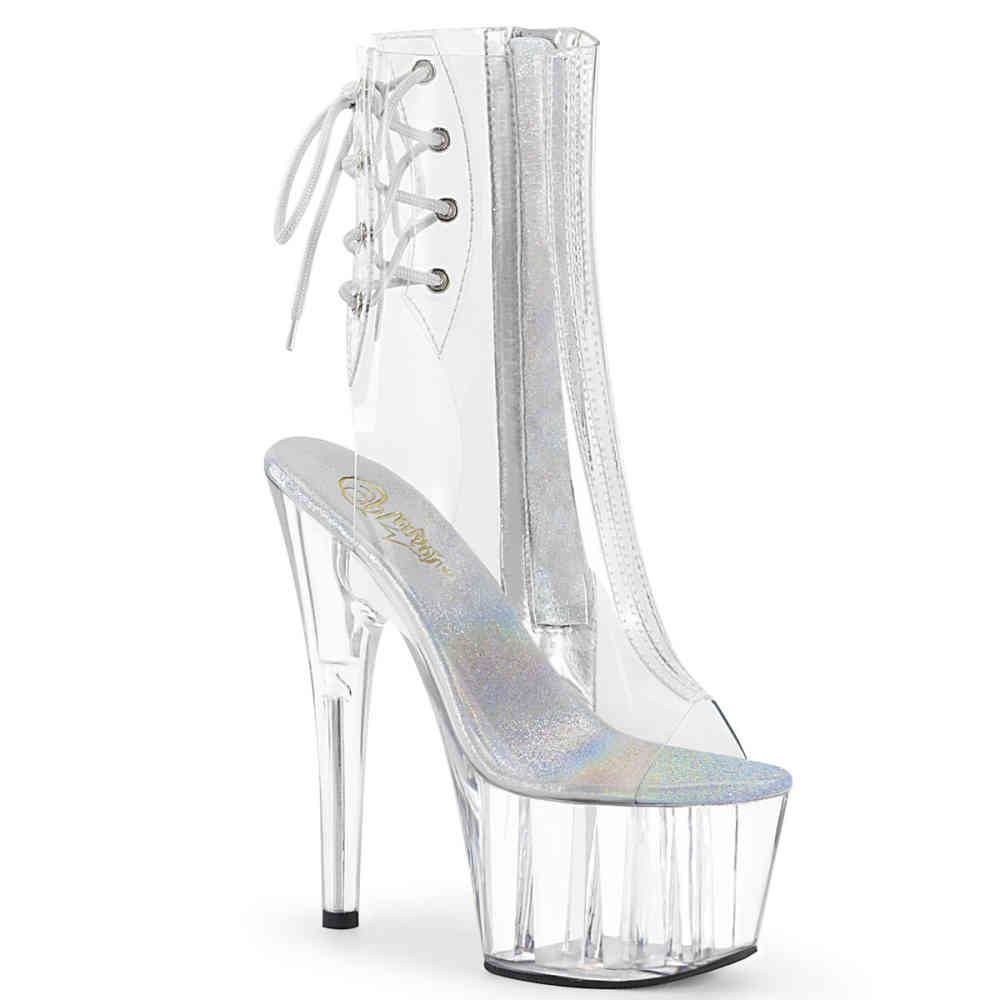Pleaser - ADORE1018C Bottes de plateforme, Pole dance chaussures - Chaussures de pole dance - Transparent Product image